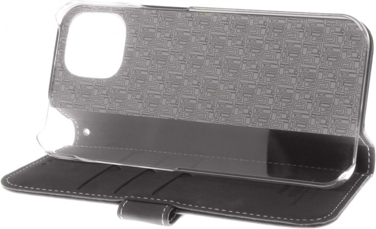 Insmat Exclusive Flip Case Pungetui, iPhone 13, sort