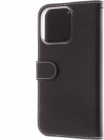 Insmat Exclusive Flip Case Pungetui, iPhone 13 Pro, sort