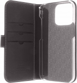 Insmat Exclusive Flip Case Pungetui, iPhone 13 Pro, sort
