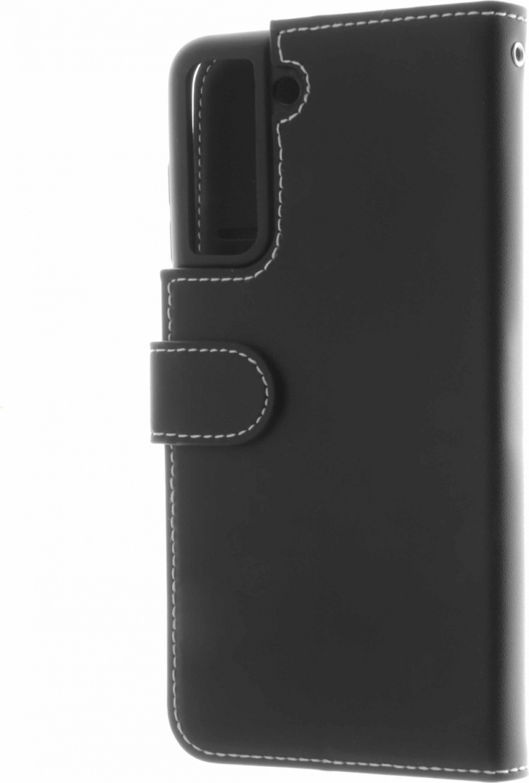 Insmat Eksklusivt Flip Case pungetui, Samsung Galaxy S21 FE 5G, sort