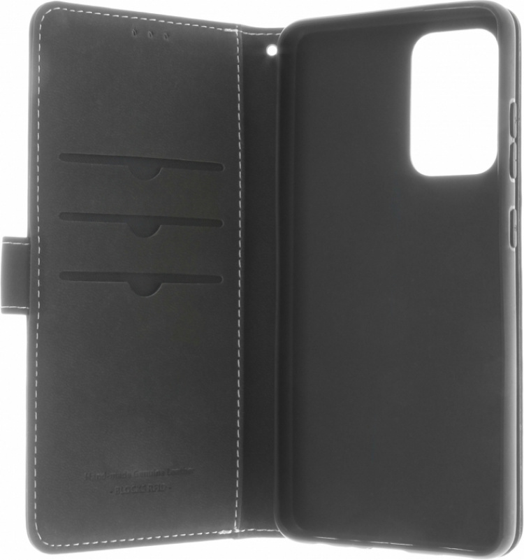 Insmat Eksklusivt Flip Case pungetui, Samsung Galaxy A53 5G, sort