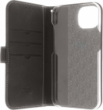 Insmat Exclusive Flip Case pungetui, iPhone 14 Pro, sort
