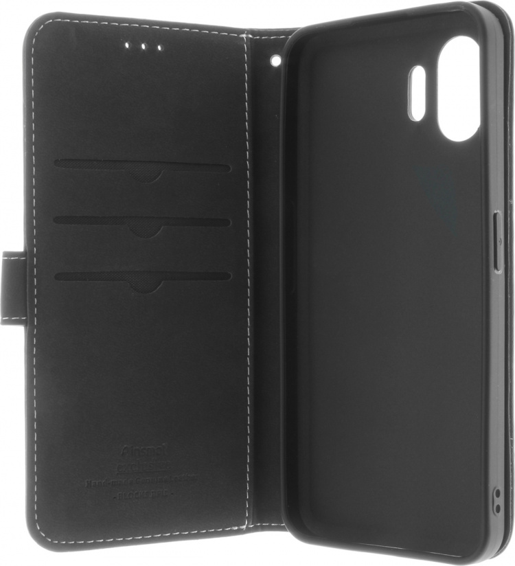 Insmat Eksklusivt Flip Case pungetui, Nothing Phone (2), sort