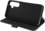 Insmat Eksklusivt Flip Case pungetui, Samsung Galaxy S23 FE, sort