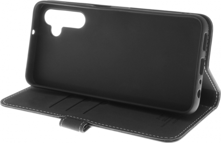 Insmat Eksklusivt Flip Case pungetui, Samsung Galaxy A25 5G, sort