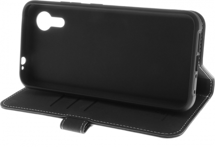 Insmat Eksklusivt Flip Case pungetui, Samsung Galaxy XCover7, sort