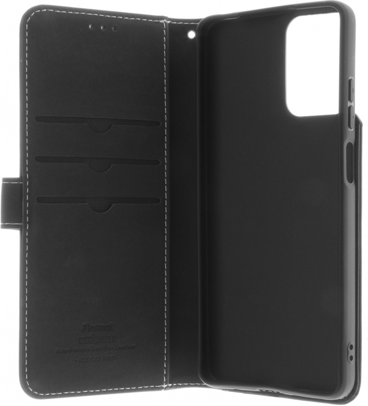 Insmat Eksklusivt Flip Case-pungetui, Motorola Moto G24 Power, sort