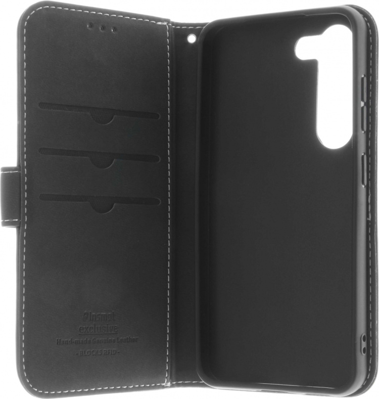 Insmat Flip Case pungetui, Samsung Galaxy S23, sort