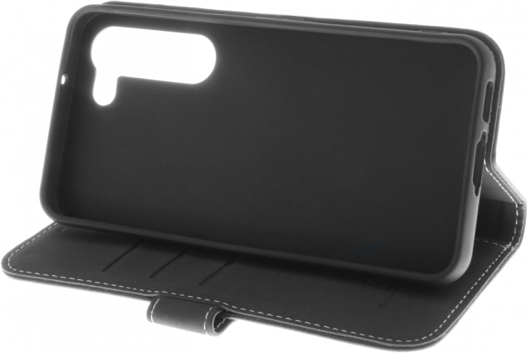 Insmat Flip Case pungetui, Samsung Galaxy S23, sort