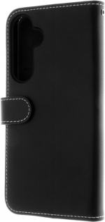 Insmat Eksklusivt Flip Case pungetui, Samsung Galaxy A55 5G, sort