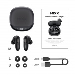 MIXX Høretelefoner Mini Charge 2 In-Ear Tws Qi Sort MIXX Høretelefoner Mini Charge 2 In-Ear Tws Qi Sort