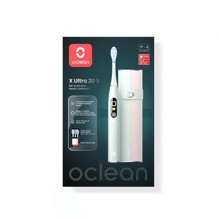 Oclean Elektrisk Tandbørste X Ultra 20 Set Grøn