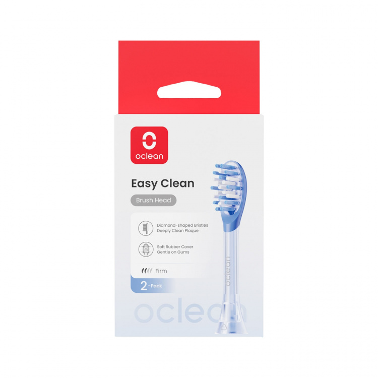 Oclean Børstehoved Easy Clean 2-Pak Blå
