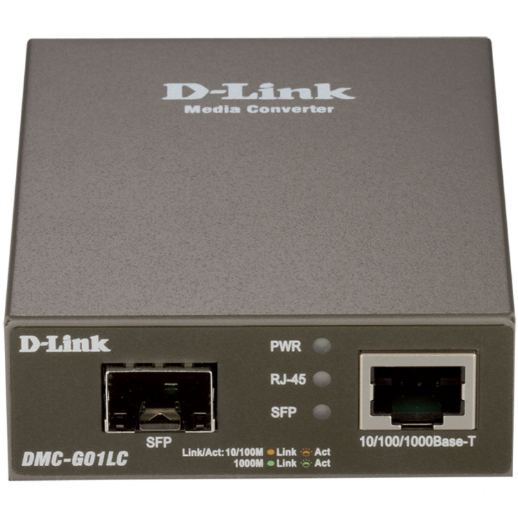 D-Link DMC-G01LC 10/100/1000Mbps to SFP Standalone Media Converter