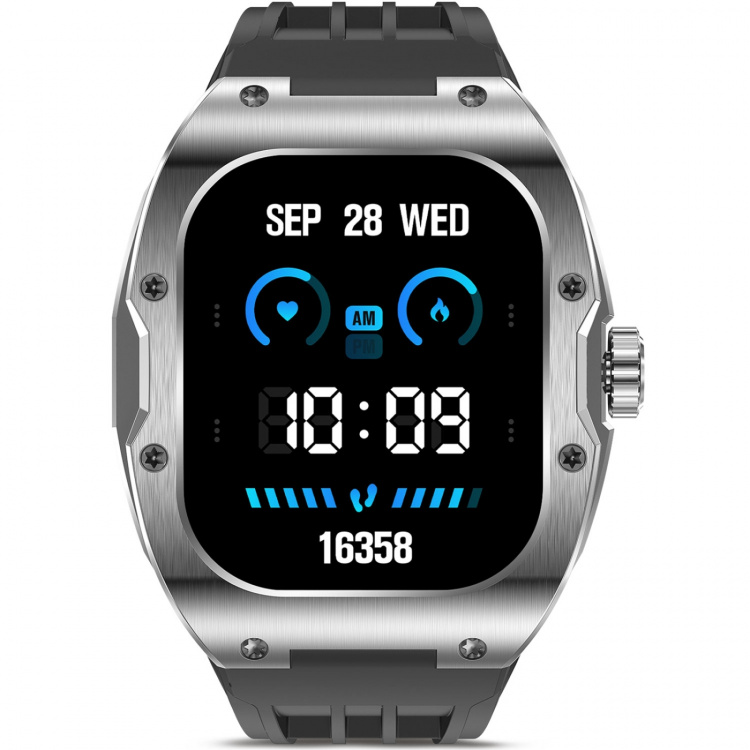 KSIX Smartklocka Hero AMOLED - Svart