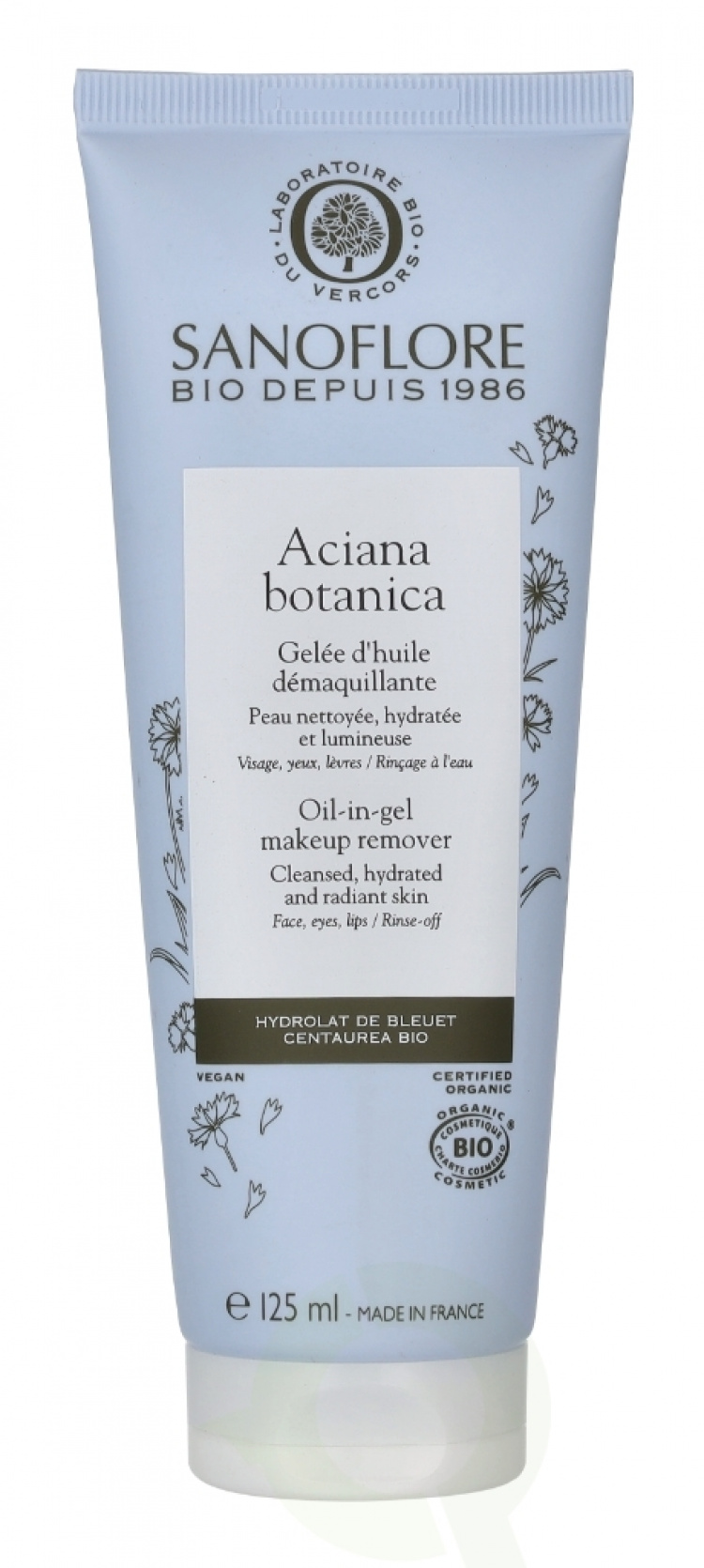 Sanoflore Aciana Botanica Oil-In-Gel Make-Up Remover 125 ml