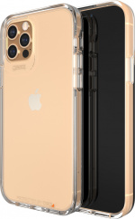 GEAR4 D3O Crystal Palace-etui, iPhone 12 / 12 Pro, gennemsigtig