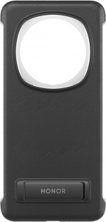 Honor Magic6 Pro beskyttelsesetui med stativ, sort