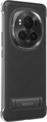 Honor Magic6 Pro beskyttelsesetui med stativ, sort