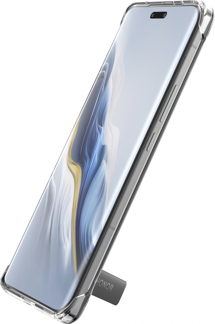 Honor Magic6 Pro beskyttelsesetui med stativ, sort