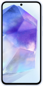 Samsung Galaxy A55 silikoneetui, lyseblå