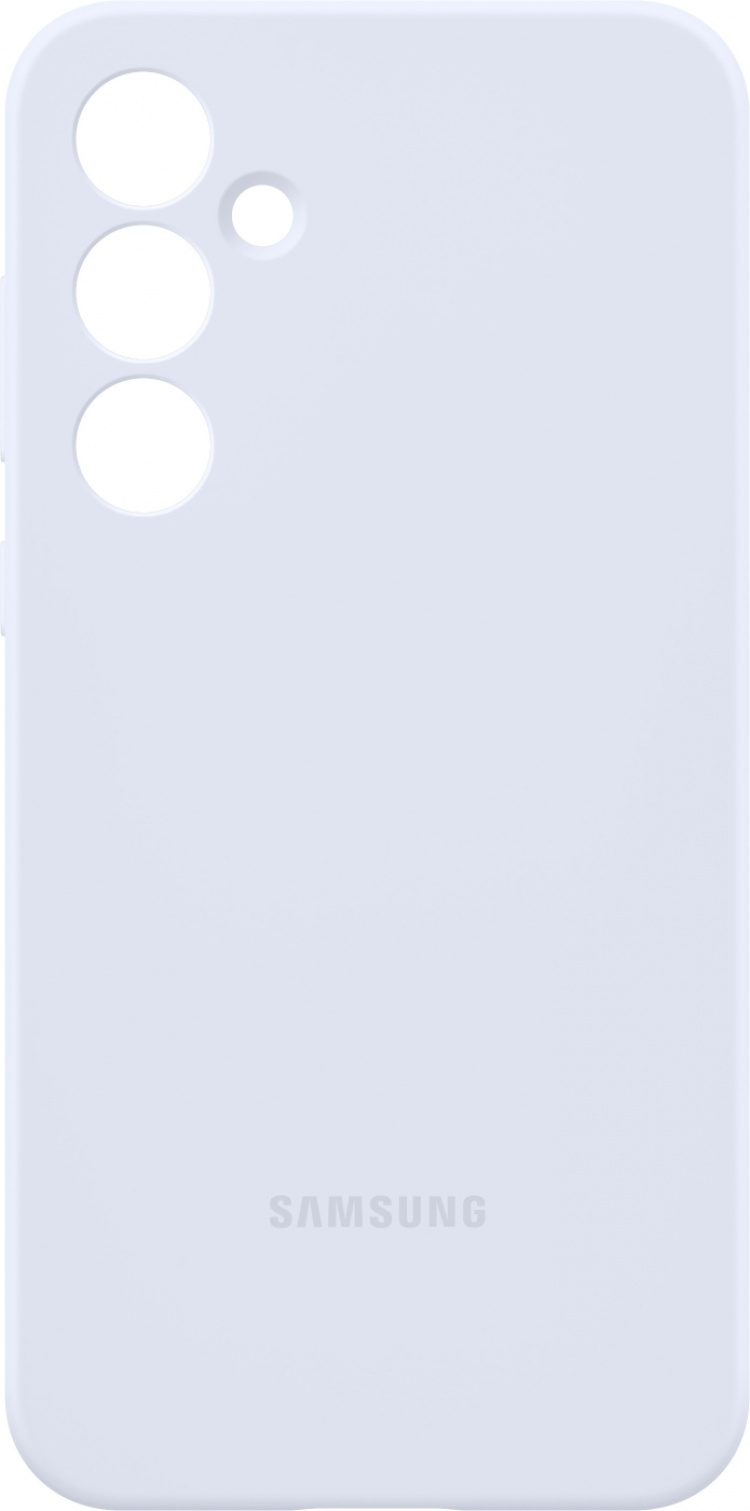 Samsung Galaxy A55 silikoneetui, lyseblå