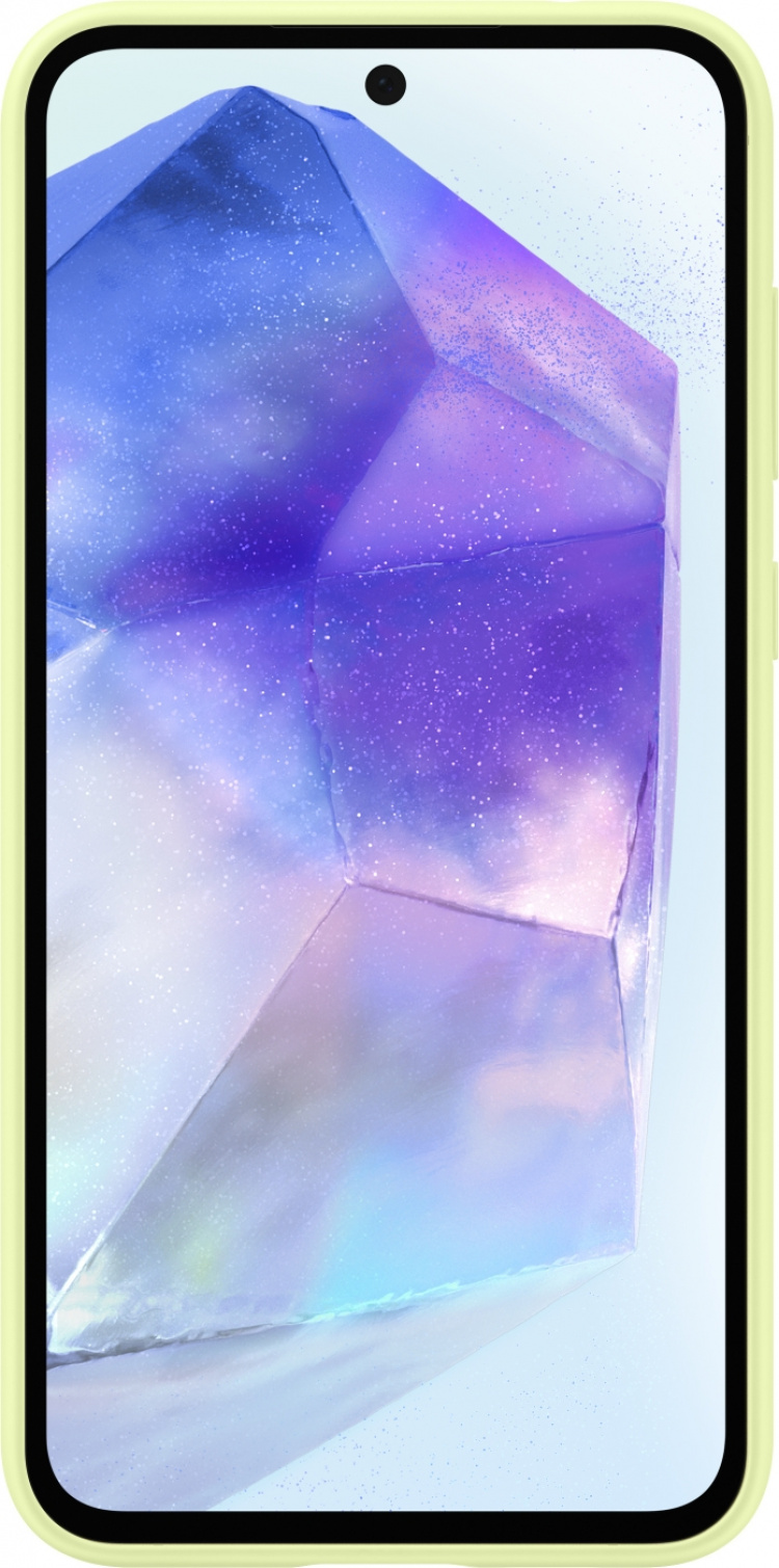 Samsung Galaxy A55 silikoneetui, limegrøn