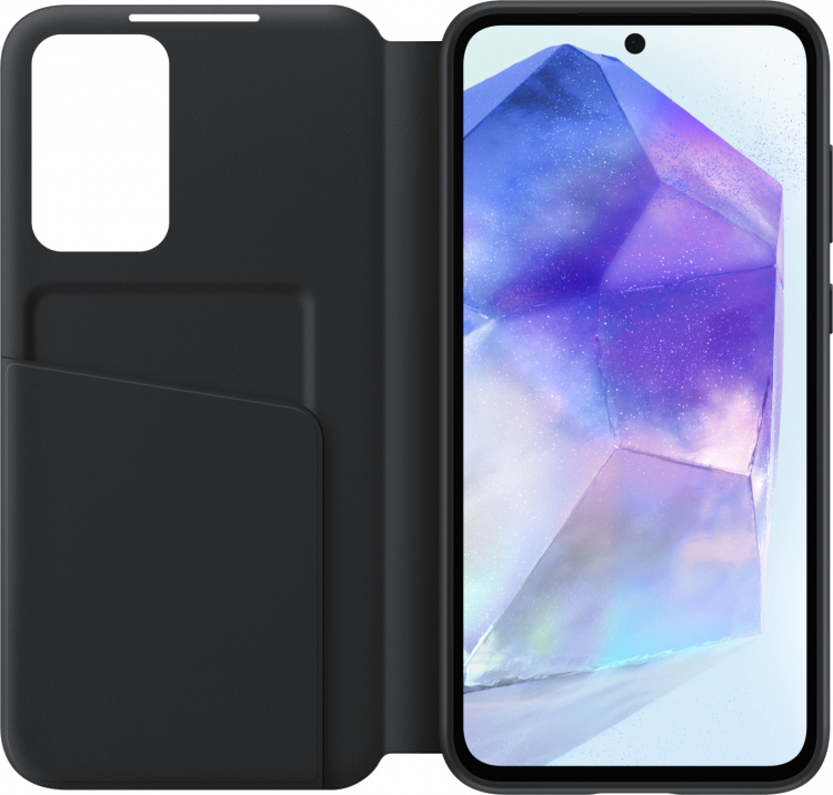 Samsung Galaxy A55 Smart View Wallet Case, sort
