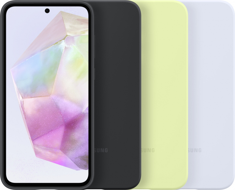 Samsung Galaxy A35 silikoneetui, limegrøn