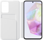 Samsung Galaxy A35 Smart View Wallet Case, hvid