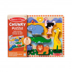 Melissa & Doug Safari Chunky-puslespil - 8 brikker (50202)