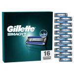 Gillette Mach3 barberblade - blå/sort - 16 stk