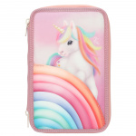 Ylvi Tredobbelt penalhus - Color Cloud - Candy Colors