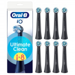 Oral B Oral-B iO Series Ultimate Clean Black udskiftningsbørstehoveder - Sort - 8 stk