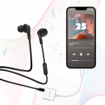 LogiLink USB-C-adapter med 1 x ljudport, 1 x USB-C PD 60W Vit