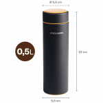 Fiskars Termosflaska svart 0,5 liter On-the-go Bottle