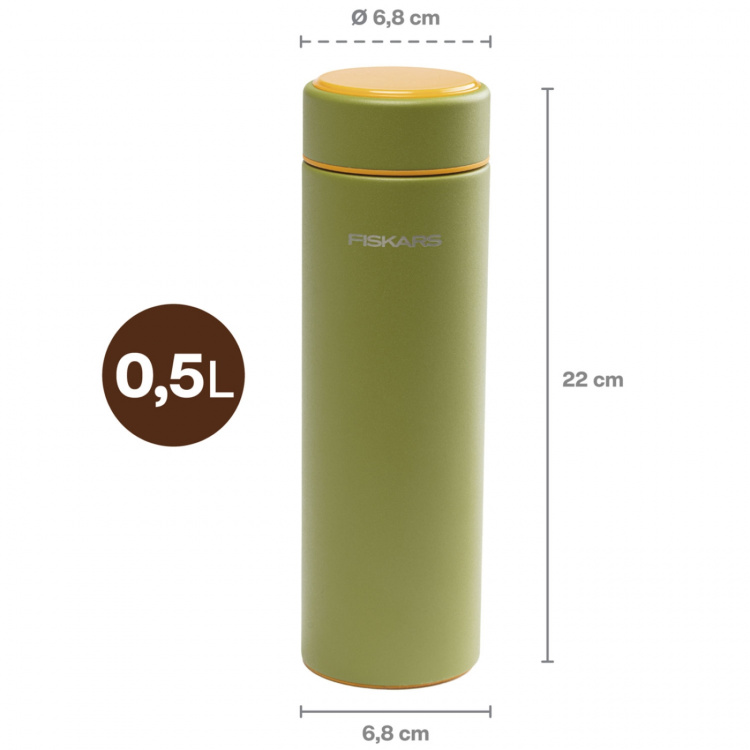Fiskars Termosflaska grön 0,5 liter On-the-go Bottle