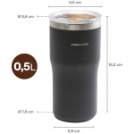Fiskars Termosmugg svart 0,5 liter On-the-go mug