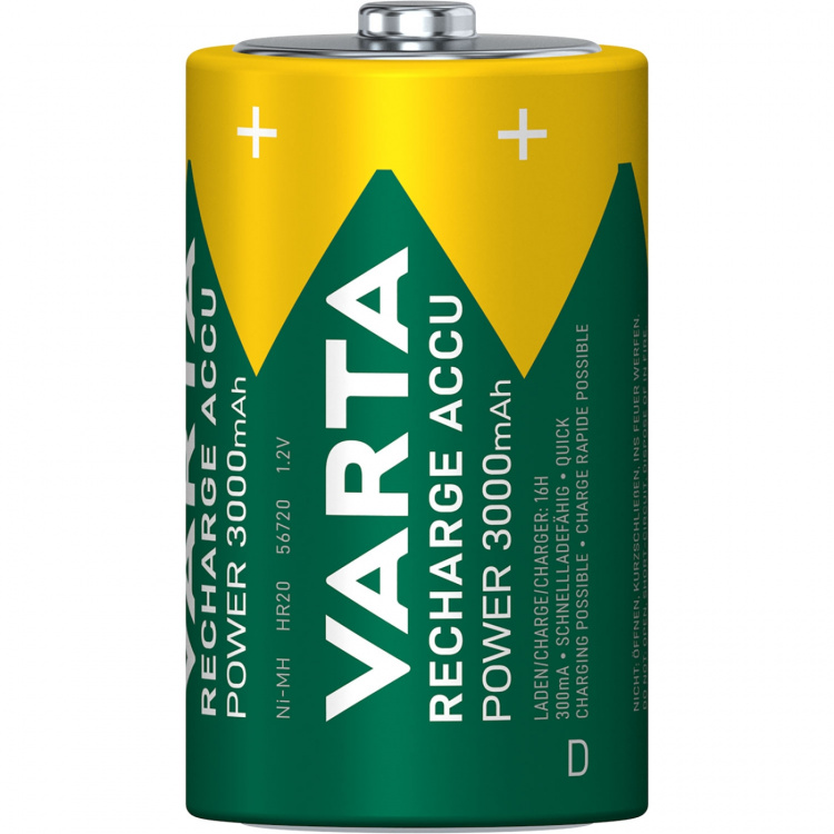 Varta Laddningsbart batteri D / LR20 3000 mAh 2-pack