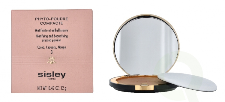 Sisley Phyto-Poudre Compacte Matt. And Beaut. Pressed Powder 12 g #3 Sandy