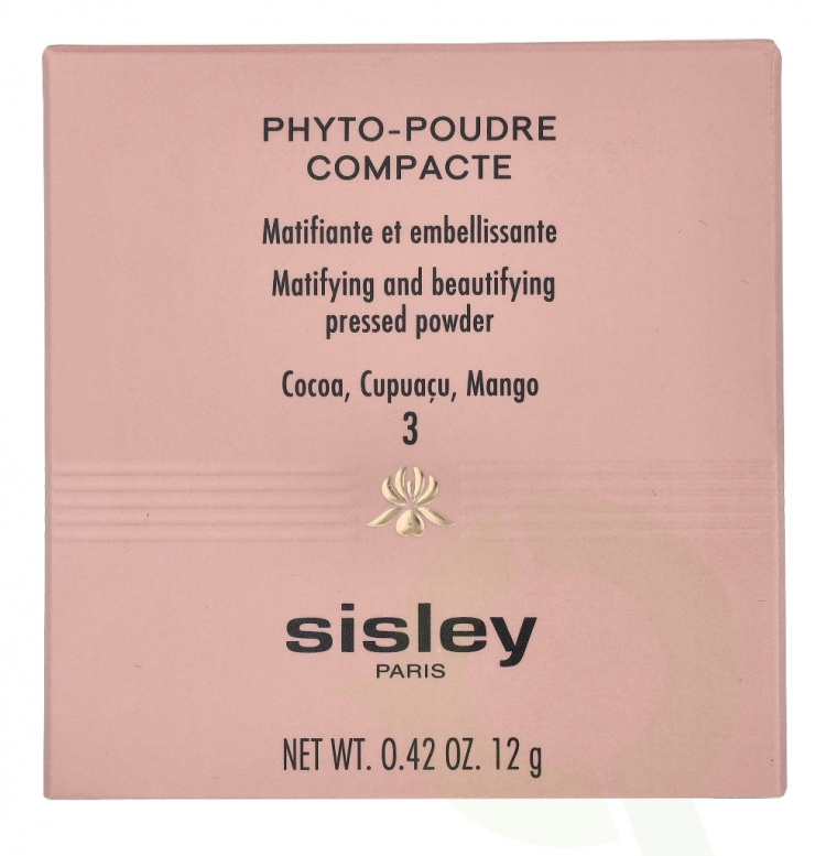 Sisley Phyto-Poudre Compacte Matt. And Beaut. Pressed Powder 12 g #3 Sandy
