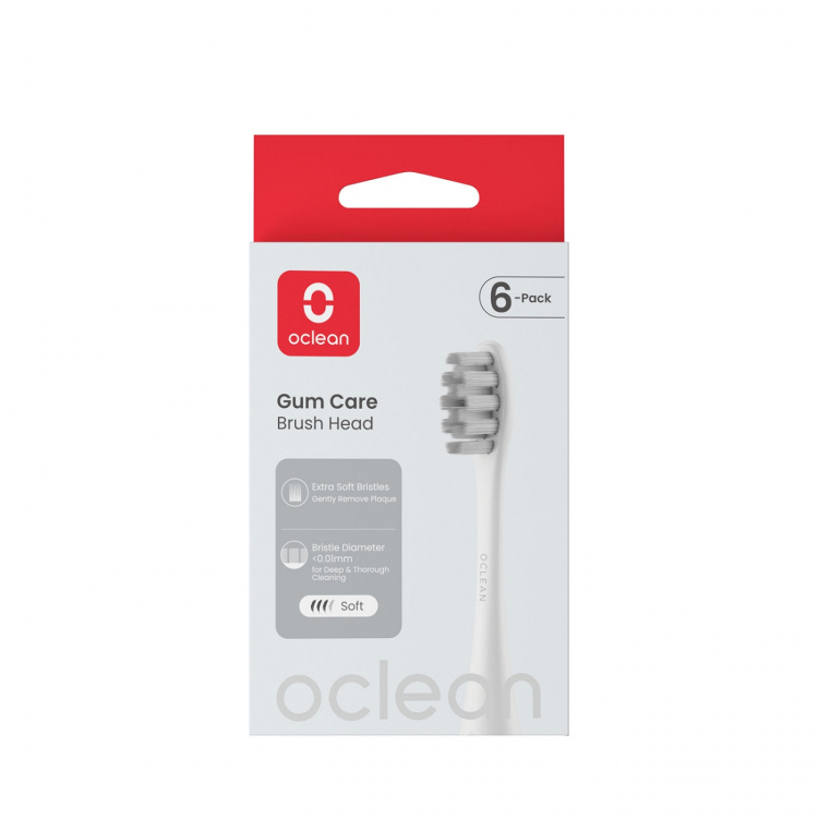 Oclean Børstehoved Gum Care 6-Pak Hvid