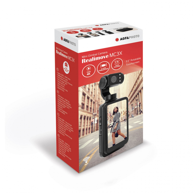 Agfa Mini Gimbal Realimove MC3X 20MP 4K Agfa Mini Gimbal Realimove MC3X 20MP 4K
