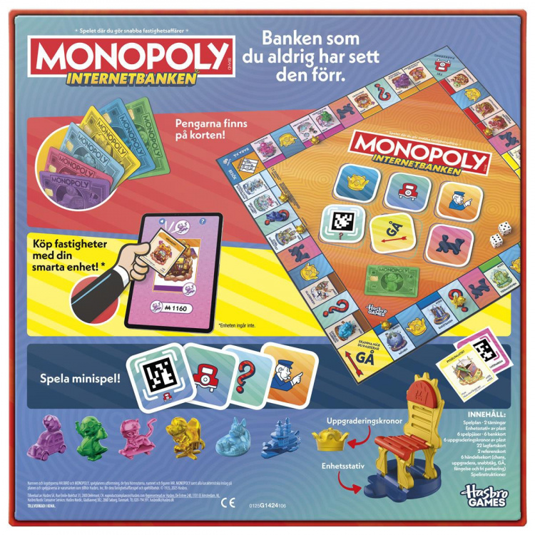 Hasbro gaming Brætspil Monopoly App Banking (SE)
