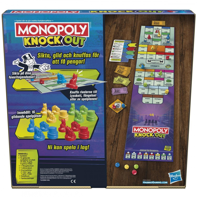 Hasbro gaming Brætspil Monopoly Knockout (SE)
