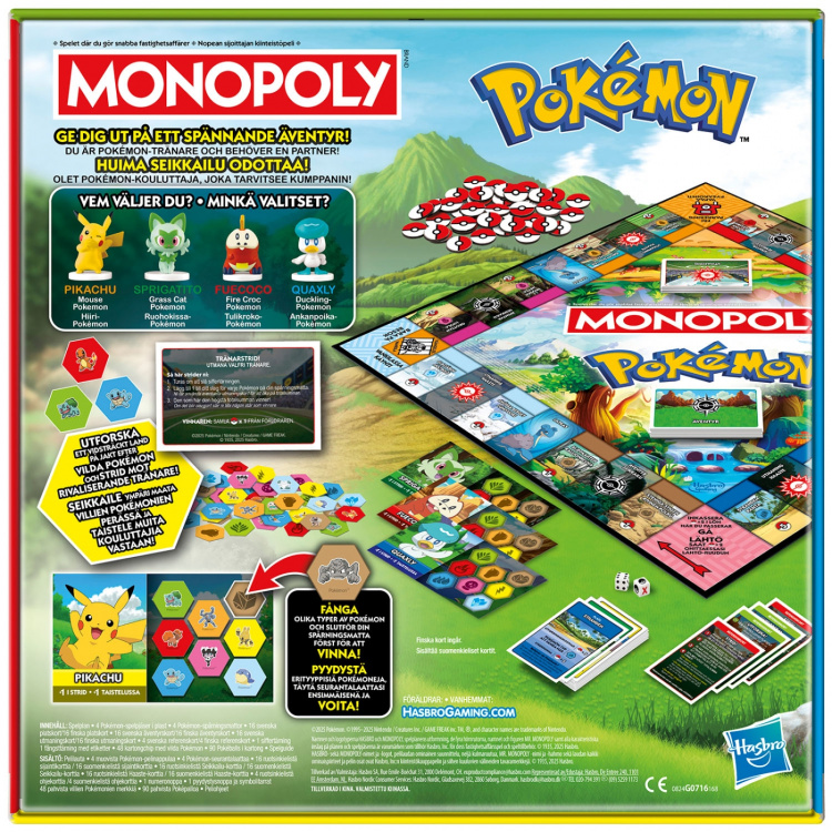 Hasbro gaming Brætspil Monopoly: Pokemon (SE/FI)