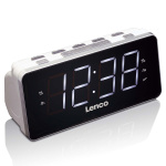 Lenco PLL FM Alarm Clock Radio stor og tydelig 1,8