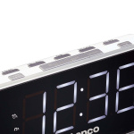 Lenco PLL FM Alarm Clock Radio stor og tydelig 1,8