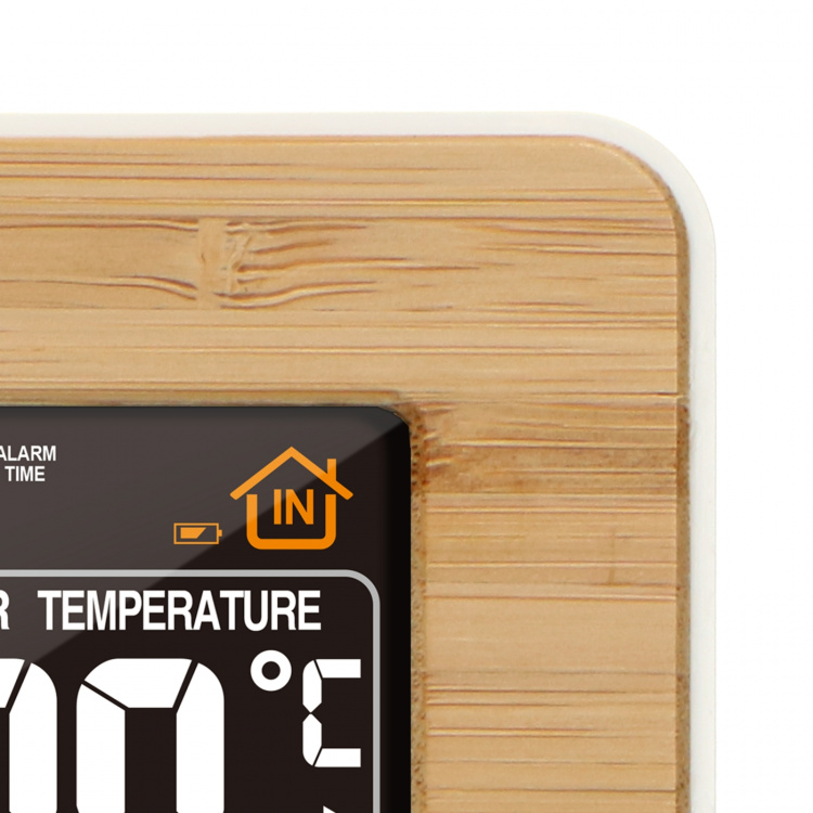 Alecto Vejrstation med trådløs sensor Bambus