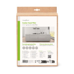 Nedis Universal Emhætte filtersæt | Kulfilter | 57 x 47 cm | Udskiftningsindikator | Skærbar | 2 stk